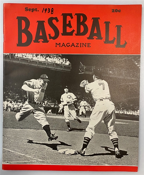 Lot of (11) 1938 Baseball Magazines - Covers include Gehrig and Feller