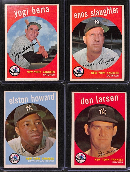 Lot of (11) 1959 Topps Baseball Cards w. Roger Maris