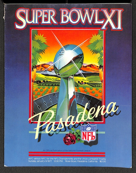 Lot of (2) Super Bowl Programs - 1975 (Steelers/Vikings) & 1977 (Raiders/Vikings)