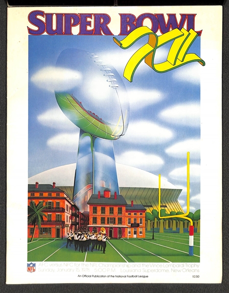 Lot of (3) Super Bowl Programs - 1978 (Cowboys/Broncos), 1979 (Steelers/Cowboys) & 1980 (Steelers/Rams)