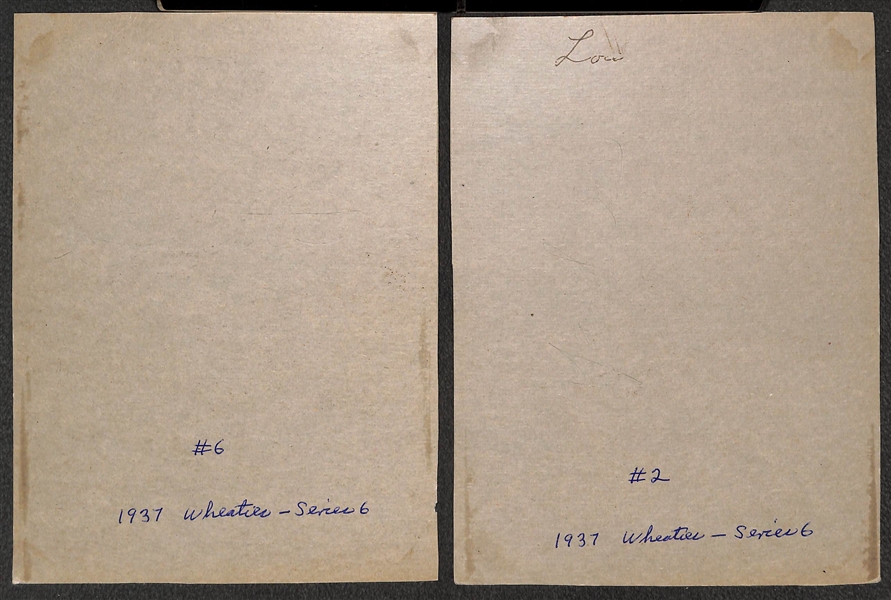 1937 Wheaties Panel Lot of (4) - Hubbell, Ruffing, Vaughan, Jordan