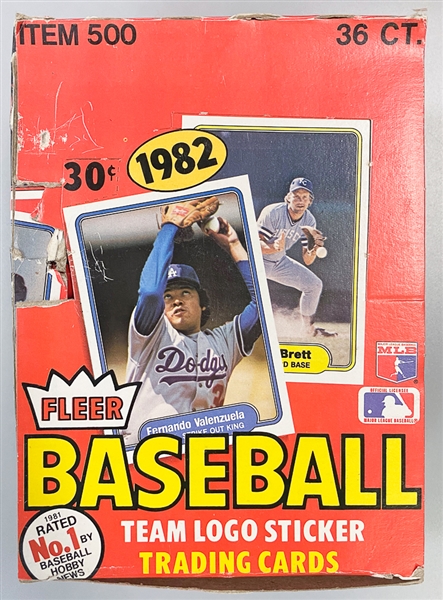 1982 Fleer Baseball Wax Box (Cal Ripken Rookie Year)