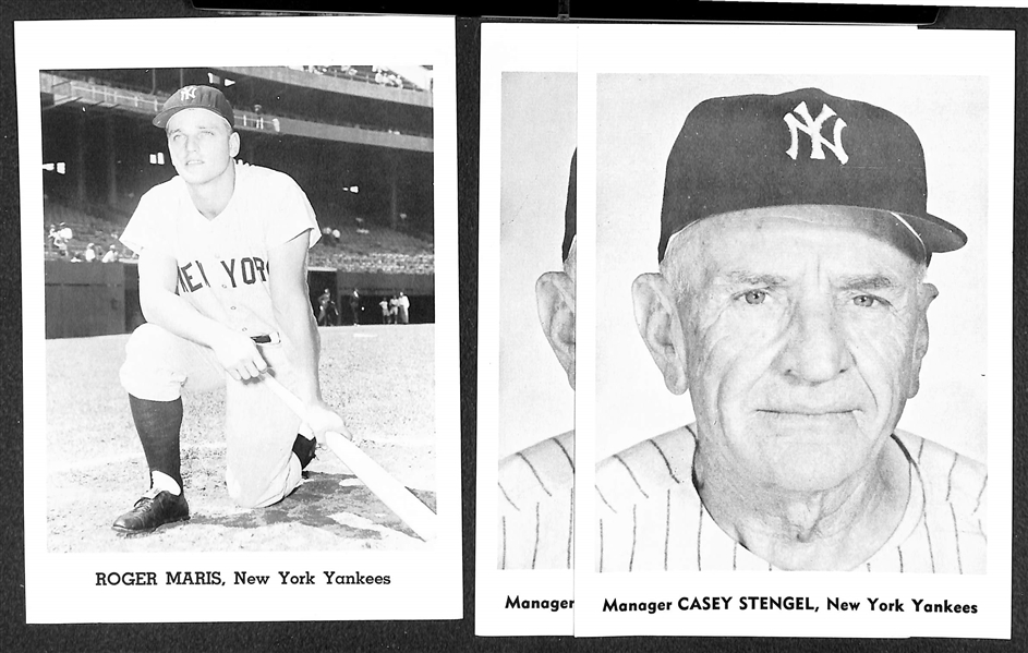 Lot of (41) Yankees Jay's Publishing or Team-Issued Photos inc. Roger Maris and (2) Casey Stengel
