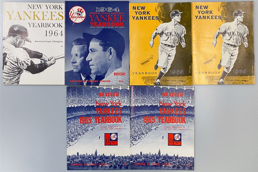 Lot of (20) 1960s New York Yankees Yearbooks  - 1960 through 1967