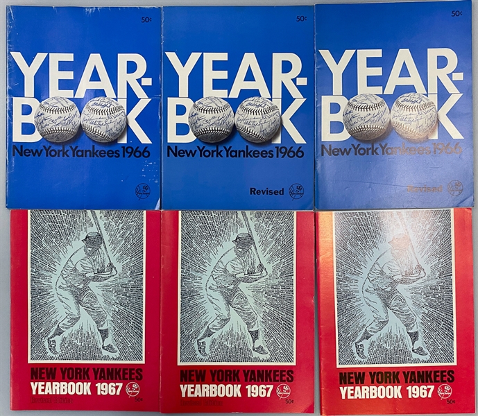 Lot of (20) 1960s New York Yankees Yearbooks  - 1960 through 1967