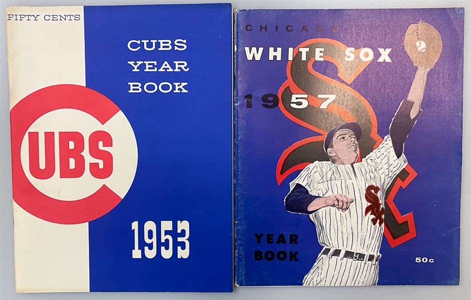 Lot of (14) 1950s-1970s Chicago Cubs/Chicago White Sox/Minnesota Twins Yearbooks & Score Cards