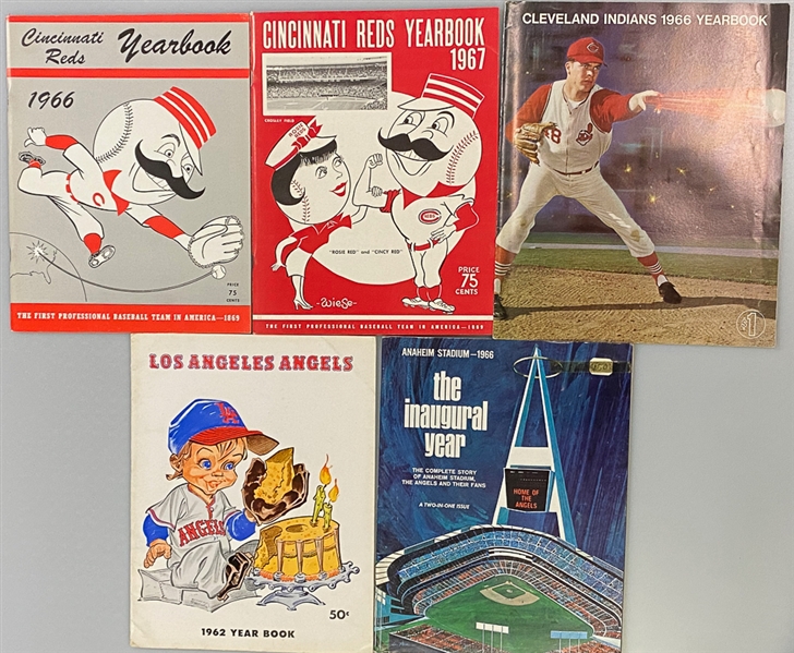 Lot of (36) 1960s-1980s Assorted Yearbooks from a Variety of Teams