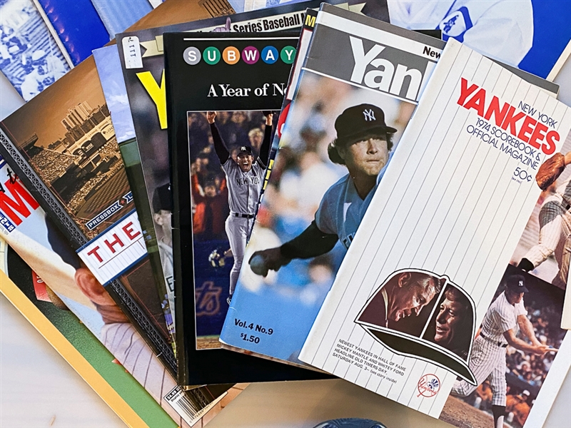 Lot of (23) 1960s-2000s Yankees Magazine/Sport Scoop/Yank Pamphlets