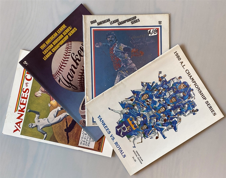 Lot of (28) 1970s-1980s New York Yankees Programs/Yearbooks/Scorecards