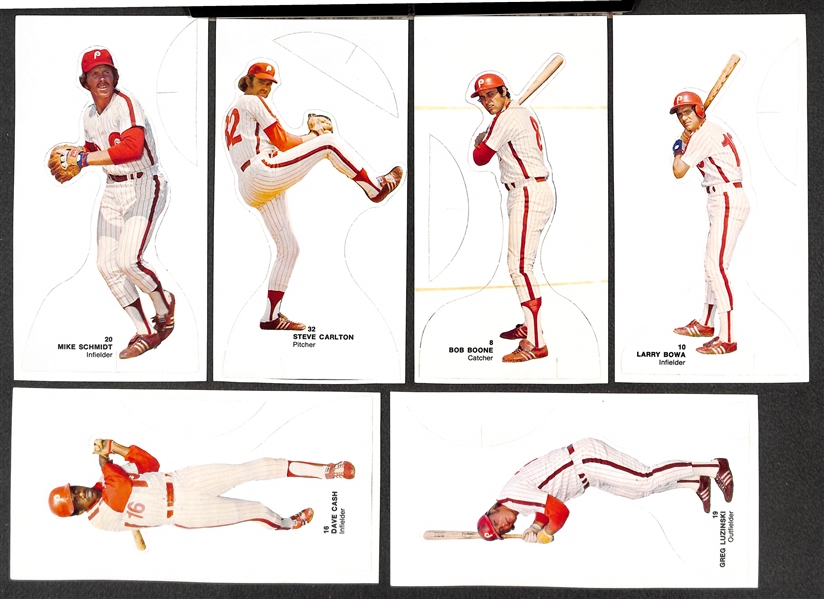 Johnny Pro 1973 Orioles Stand-Up Set (26) and 1974 Phillies Stand-Up Set (12) - High-Quality Sets in Original Envelopes