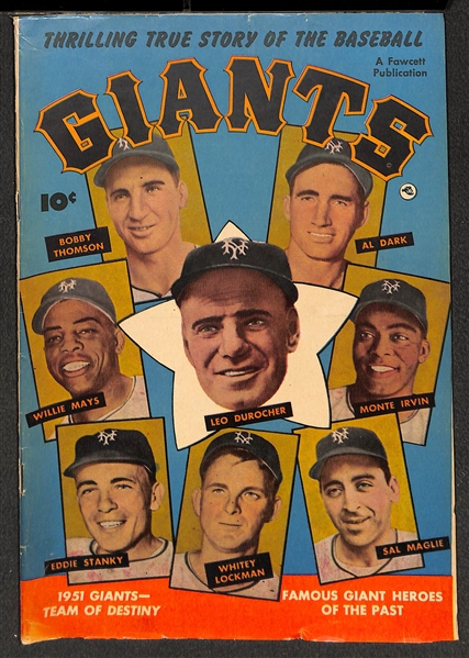 (4) 1940s Comics w/ 1940 Sport Comics (Lou Gehig), 1949 Lou Gehrig Pride of the Yankees, 1941 Rizzuto Sport Comics, 1952 NY Giants Story