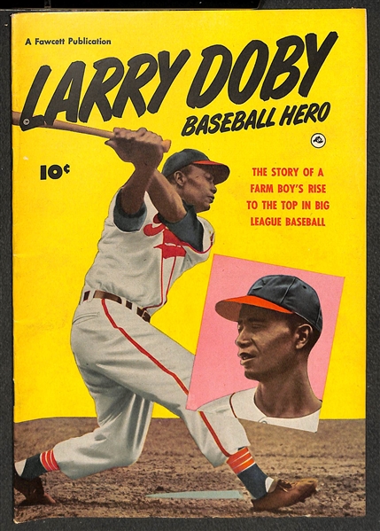 Lot of (3) Nice 1950 Fawcett Publication Baseball Hero Comic Books (Campanella, Doby, Kiner)