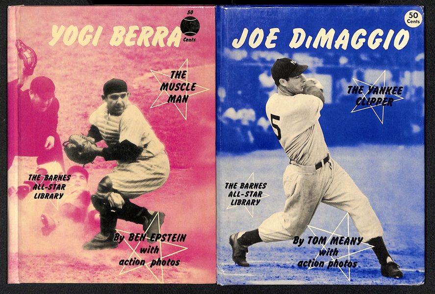 Lot of (21) Baseball Books/Manuals - Covers Inc. Ruth, Gehrig, DiMaggio