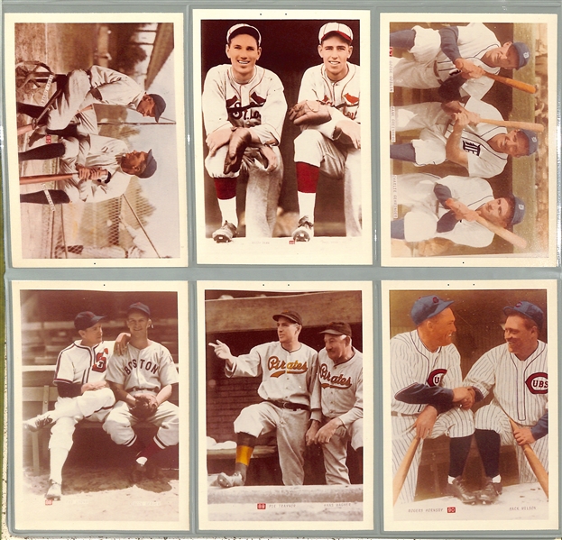 Binder of (144) BRA-MAC Colorized Multi-Player Photos From George Brace - Inc. Multiple Babe Ruth and Lou Gehrig!