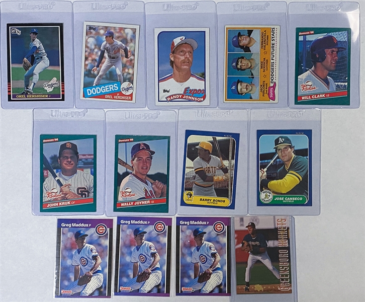 Over (1,600) Baseball Rookie Cards - Mostly 1980s and 1990s w/ (2) 1993 Score Jeter, (3) 1985 Topps Puckett, (3) 1983 Topps Sandberg  