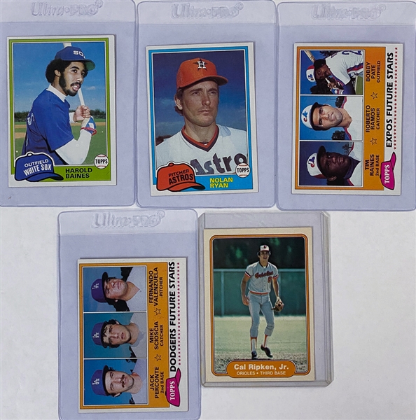 Box of Over (2,500) 1980-1982 Baseball Cards (w/Stars & Rookies) Includes 1982 Fleer Cal Ripken Jr. Rookie