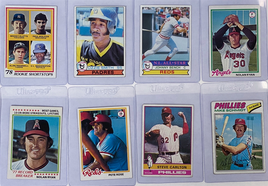 Box of Over (2,000) 1975-1979 Topps Baseball Cards (w/Stars & Rookies) - Includes Ozzie Smith & Paul Molitor Rookies