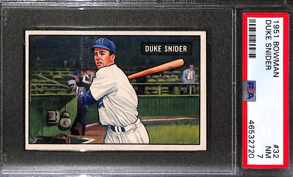 1951 Bowman Duke Snider  #32 Graded PSA 7