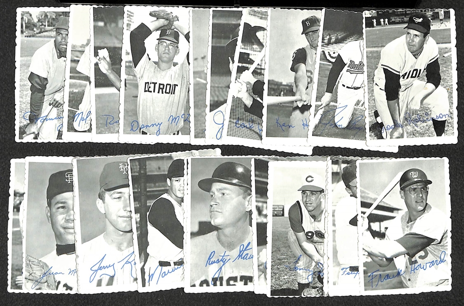 1969 Topps Deckle Edge Complete Set (33 Cards) Inc. Clemente, Mays, Rose