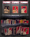 Lot of (47) 1949 Bowman Cards (Many High-Grade & Pack-Fresh Cards) Inc. 3 PSA-Graded Cards)
