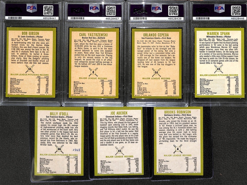 1963 Fleer High-Grade Partial Set (Missing 5 Cards Listed Above)