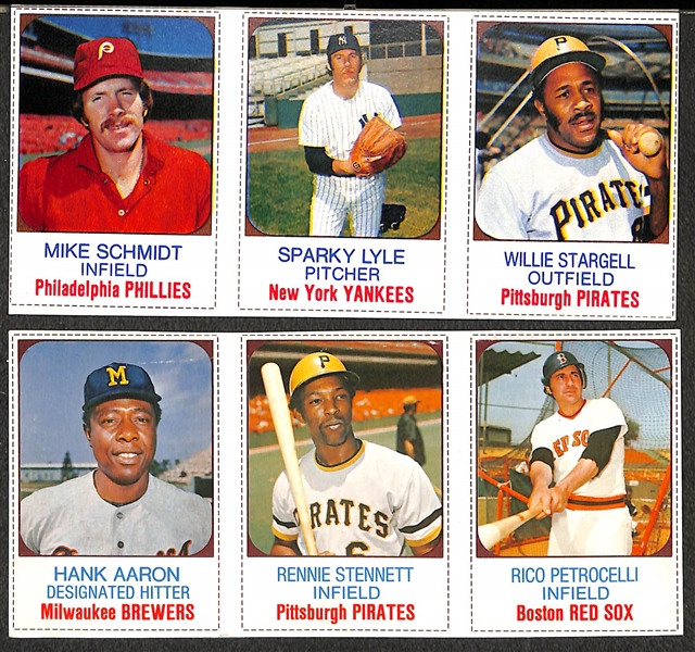 1975 Hostess Baseball Panel Near Complete Set (42 of 50 panels) w/ Yount, Ryan, Rose, Schmidt, Seaver