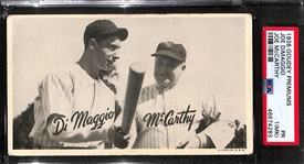 1936 Goudey Premiums Joe DiMaggio Joe McCarthy Graded PSA 1 MK