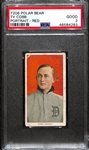1909-11 T206 Ty Cobb Red Portrait Tobacco Card (Polar Bear Back) Graded PSA 2