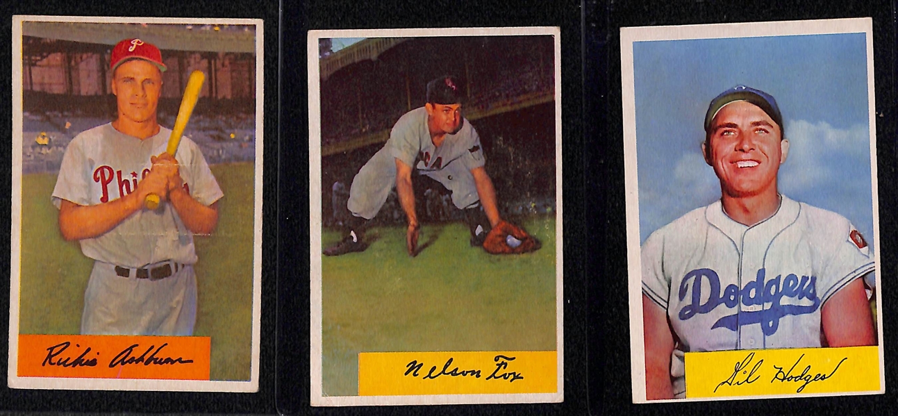 1954 Bowman Set (Missing 2 Cards Listed Above) - Includes (8) PSA-Graded Cards