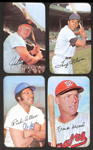 Lot of (39) Mostly High-Grade 1971 Topps Super Cards w. Powell, Oliva, Allen, F. Howard