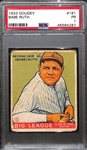1933 Goudey Babe Ruth Card (#181) Graded PSA 1