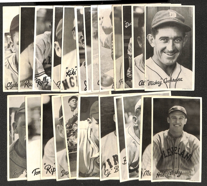 Lot of (25) Mostly 1936 Goudey R314 Wide Pen Premiums Inc. Cochrane, Al Simmons, Medwick, and Paul Waner