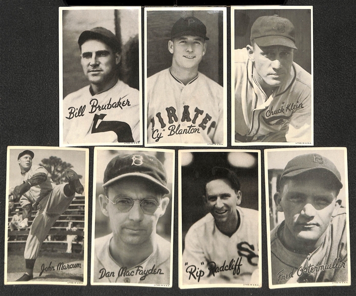 Lot of (25) Mostly 1936 Goudey R314 Wide Pen Premiums Inc. Cochrane, Al Simmons, Medwick, and Paul Waner