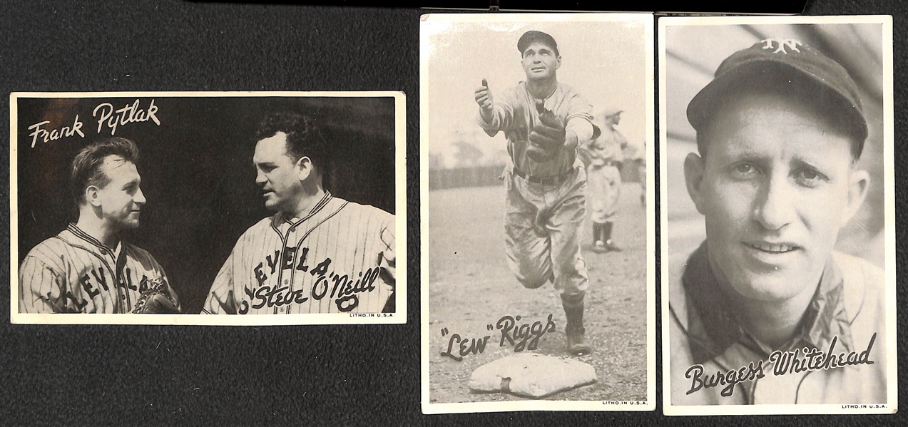 Lot of (25) Mostly 1936 Goudey R314 Wide Pen Premiums Inc. Goslin, Lopez, Lloyd Waner, A. Vaughn, and Paul Waner