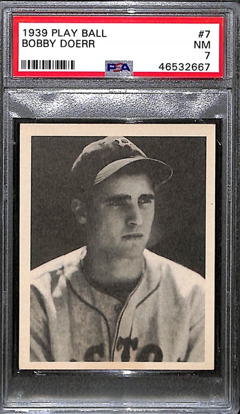 1939 Play Ball Bobby Doerr #7 Graded PSA 7 (NM)