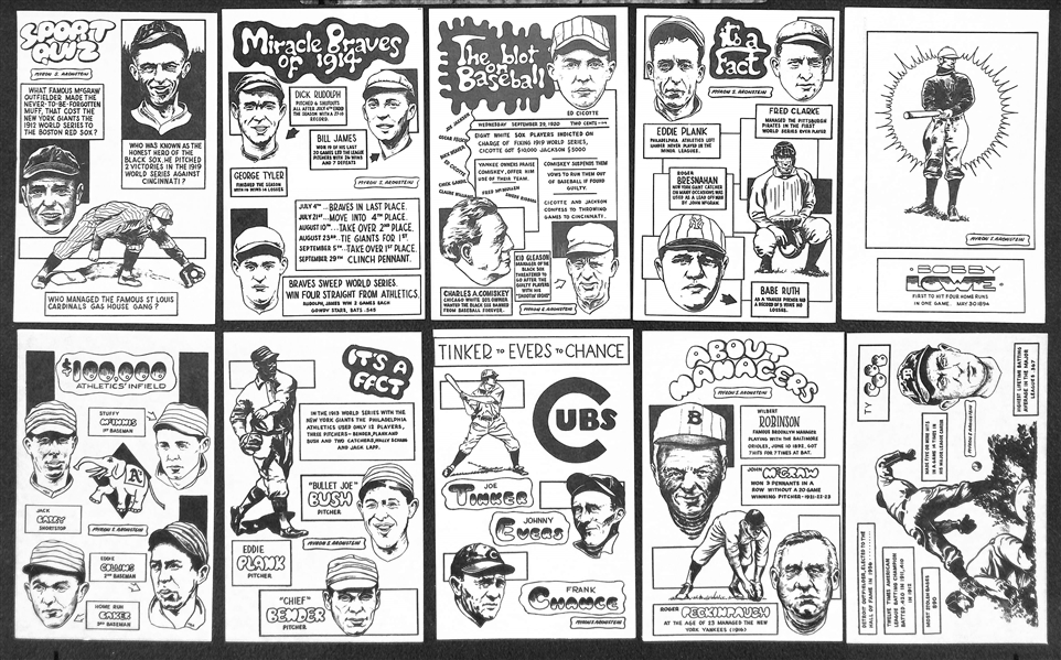 Lot of (2) 1970 SCFC Baseball Sports Stuff Postcard Set of 10 (20 Total - 2 Complete Sets)