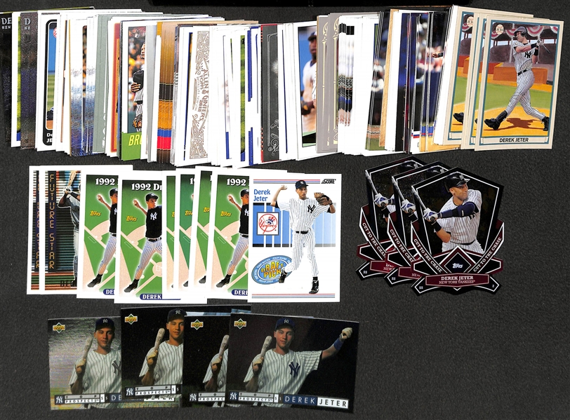 Over (200) Derek Jeter Cards Inc. (6) 1993 Topps Rookies and (1) 1993 Score Rookie
