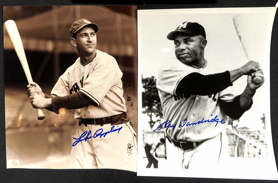 Lot of (6) Hall of Famer/Star/Negro League 8x10 Signed Photos w. Don Drysdale, Al Kaline, Luke Appling, + - JSA Auction Letter