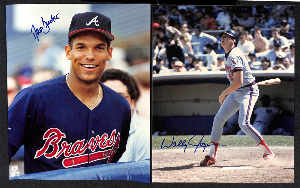 Lot of (7) Baseball Stars 8x10 Signed Photos w. Johnny Bench, Rocky Colavito, Jose Canseco, + - JSA Auction Letter