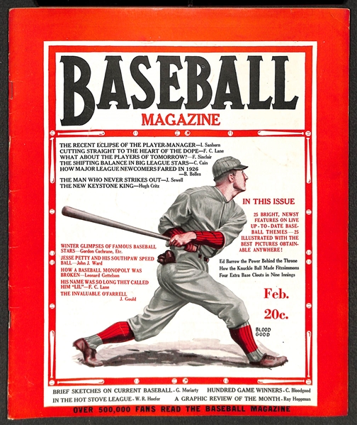 Lot of (5) 1927 Baseball Magazines - Including RARE January 1927 Ty Cobb Cover (Also February, April, May, and July 1927 Magazines)