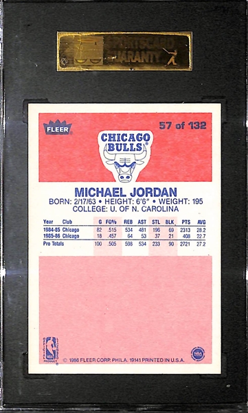 1986-87 Fleer Michael Jordan #57 Rookie Graded SGC 5