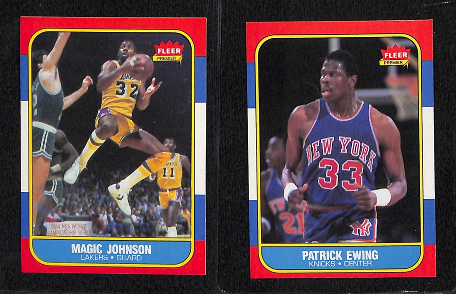 1986-87 Fleer Basketball Complete Set Missing the Michael Jordan Rookie (131 of 132 Cards) - Stickers Not Included