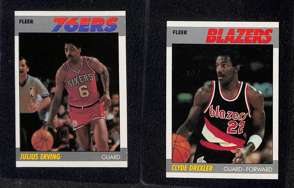 1987-88 Fleer Basketball Set Missing the Michael Jordan 2nd Year Card (131 of 132 Cards) - Stickers Not Included