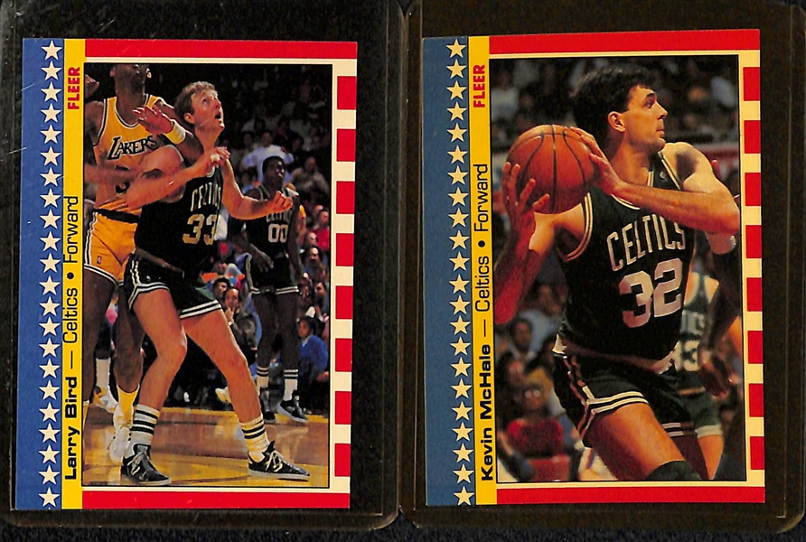 1987-88 Fleer Basketball Complete Sticker Set Missing the Michael Jordan (10 of 11 Stickers)