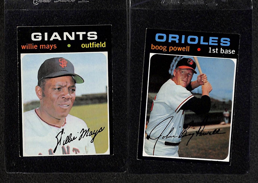 1971 Topps Baseball Complete Set of 752 Cards w. Munson Rookie, N. Ryan, Mays, Clemente