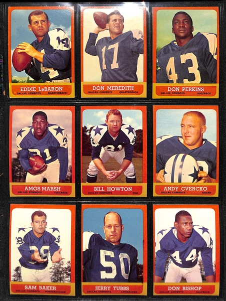  High Quality 1963 Topps Football Complete Set of 170 Cards w. Unitas, Jim Brown, Lilly Rookie