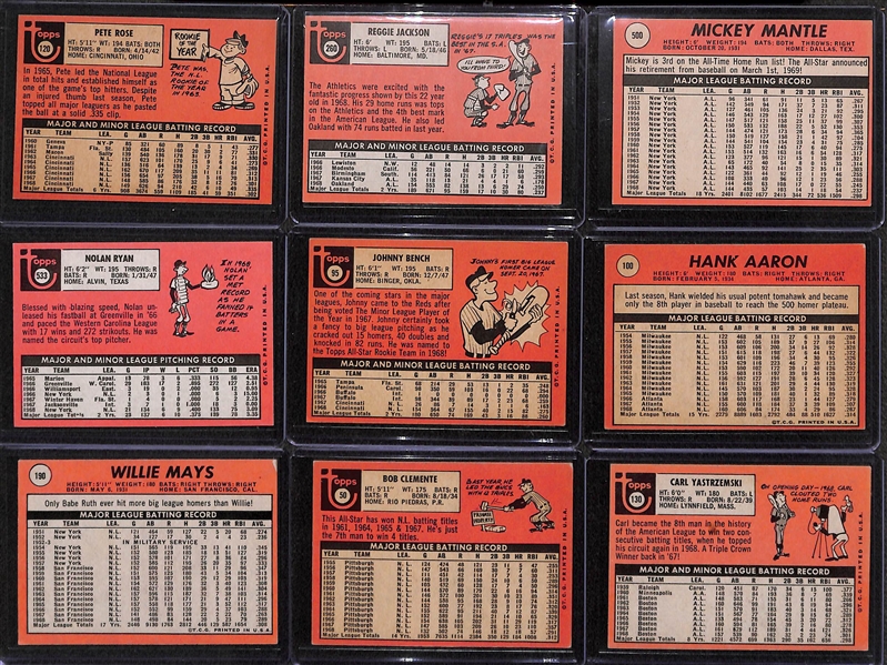 1969 Topps Complete Baseball Card Set (All 664 Cards in the Set)