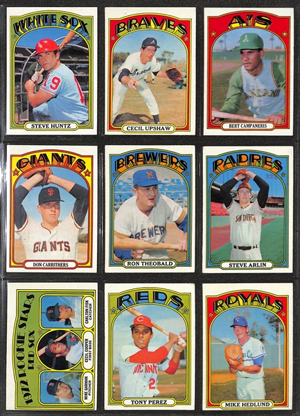 1972 Topps Near Complete Baseball Card Set (Almost All 787 Cards in the Set - Missing Only 3 Common Cards)