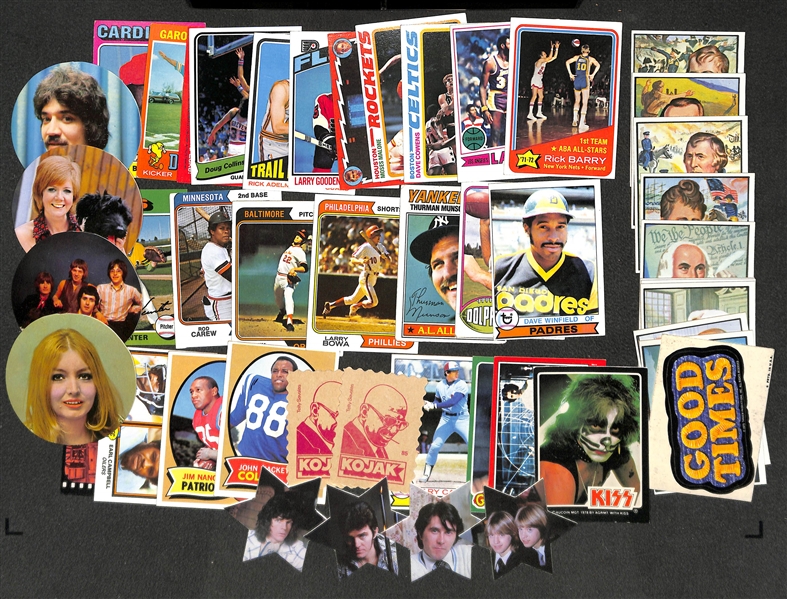 Lot of Nearly 5000 Mostly 1970s Sports & Non-Sports Cards w. HOFs, Stars, RC, Commons