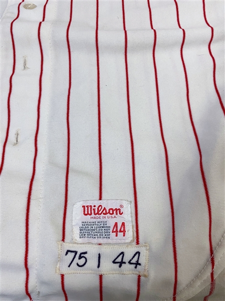 Original Phillies Game-Used Jersey Attributed to Former Phillies Pitcher Bill Wilson (c. 1973-1975)